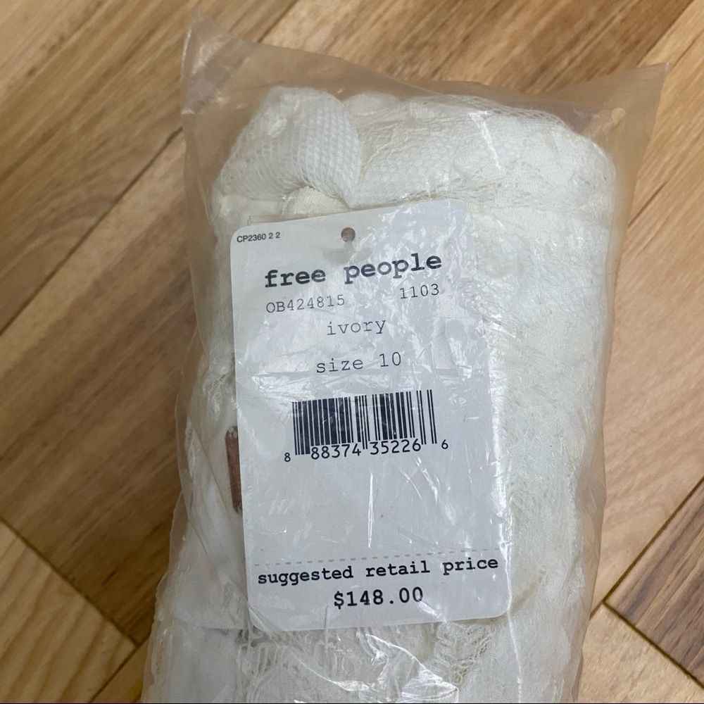 NWT Free People Verushka Mini Dress in White - Picture 4 of 4